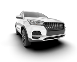 branco suv em transparente fundo. 3d Renderização - ilustração png