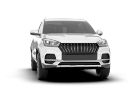 Weiß suv auf transparent Hintergrund. 3d Rendern - - Illustration png