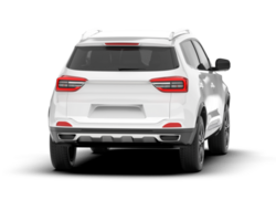 vit sUV på transparent bakgrund. 3d tolkning - illustration png