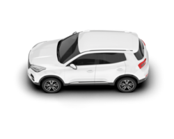 Weiß suv auf transparent Hintergrund. 3d Rendern - - Illustration png