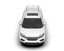 blanco suv en transparente antecedentes. 3d representación - ilustración png