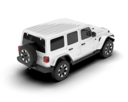 blanc suv sur transparent Contexte. 3d le rendu - illustration png