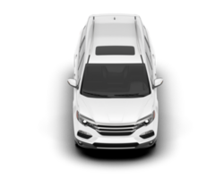 blanco suv en transparente antecedentes. 3d representación - ilustración png