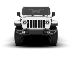 Weiß suv auf transparent Hintergrund. 3d Rendern - - Illustration png