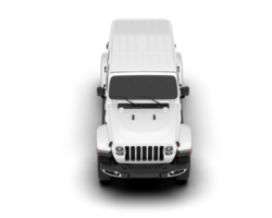 Weiß suv auf transparent Hintergrund. 3d Rendern - - Illustration png