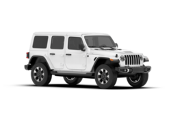 wit suv Aan transparant achtergrond. 3d renderen - illustratie png