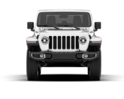 Weiß suv auf transparent Hintergrund. 3d Rendern - - Illustration png