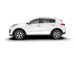 blanc suv sur transparent Contexte. 3d le rendu - illustration png