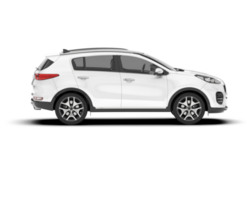 vit sUV på transparent bakgrund. 3d tolkning - illustration png