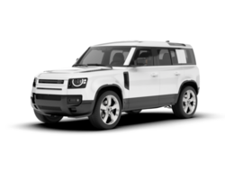 blanco suv en transparente antecedentes. 3d representación - ilustración png