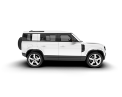 vit sUV på transparent bakgrund. 3d tolkning - illustration png