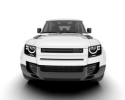 Weiß suv auf transparent Hintergrund. 3d Rendern - - Illustration png