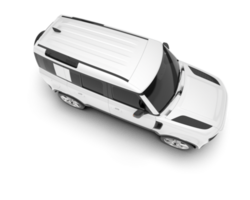 blanc suv sur transparent Contexte. 3d le rendu - illustration png