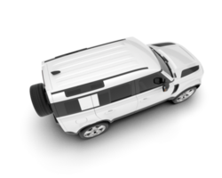 Weiß suv auf transparent Hintergrund. 3d Rendern - - Illustration png