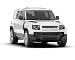 blanc suv sur transparent Contexte. 3d le rendu - illustration png