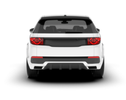 White SUV on transparent background. 3d rendering - illustration png