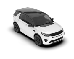 Weiß suv auf transparent Hintergrund. 3d Rendern - - Illustration png