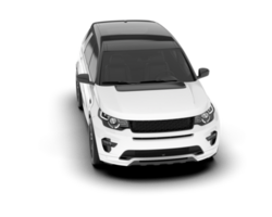 vit sUV på transparent bakgrund. 3d tolkning - illustration png