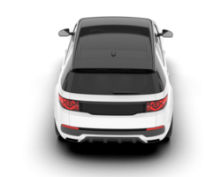 Weiß suv auf transparent Hintergrund. 3d Rendern - - Illustration png