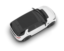 Weiß suv auf transparent Hintergrund. 3d Rendern - - Illustration png