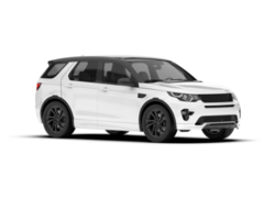 Weiß suv auf transparent Hintergrund. 3d Rendern - - Illustration png