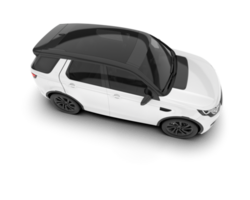 Weiß suv auf transparent Hintergrund. 3d Rendern - - Illustration png