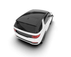 vit sUV på transparent bakgrund. 3d tolkning - illustration png