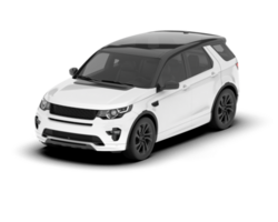 Weiß suv auf transparent Hintergrund. 3d Rendern - - Illustration png