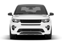 Weiß suv auf transparent Hintergrund. 3d Rendern - - Illustration png