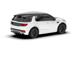 Weiß suv auf transparent Hintergrund. 3d Rendern - - Illustration png