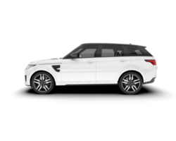 Weiß suv auf transparent Hintergrund. 3d Rendern - - Illustration png