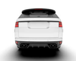 Weiß suv auf transparent Hintergrund. 3d Rendern - - Illustration png