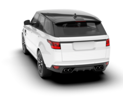 blanc suv sur transparent Contexte. 3d le rendu - illustration png