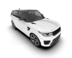 blanc suv sur transparent Contexte. 3d le rendu - illustration png