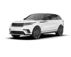 White SUV on transparent background. 3d rendering - illustration png