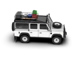 vit sUV på transparent bakgrund. 3d tolkning - illustration png