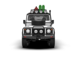 Weiß suv auf transparent Hintergrund. 3d Rendern - - Illustration png