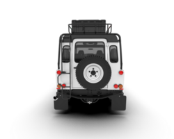 Weiß suv auf transparent Hintergrund. 3d Rendern - - Illustration png