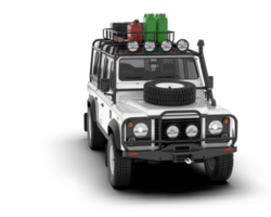 Weiß suv auf transparent Hintergrund. 3d Rendern - - Illustration png