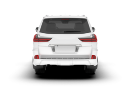 Weiß suv auf transparent Hintergrund. 3d Rendern - - Illustration png