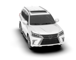 blanco suv en transparente antecedentes. 3d representación - ilustración png