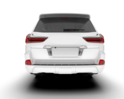 Weiß suv auf transparent Hintergrund. 3d Rendern - - Illustration png