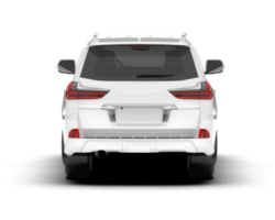 Weiß suv auf transparent Hintergrund. 3d Rendern - - Illustration png