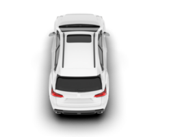 Weiß suv auf transparent Hintergrund. 3d Rendern - - Illustration png