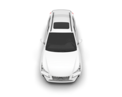 vit sUV på transparent bakgrund. 3d tolkning - illustration png