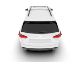 Weiß suv auf transparent Hintergrund. 3d Rendern - - Illustration png