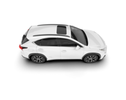 blanco suv en transparente antecedentes. 3d representación - ilustración png