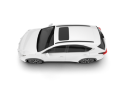 blanco suv en transparente antecedentes. 3d representación - ilustración png