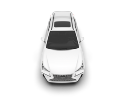 White SUV on transparent background. 3d rendering - illustration png