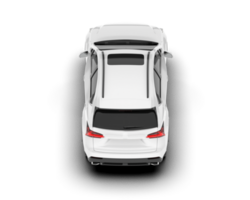 Weiß suv auf transparent Hintergrund. 3d Rendern - - Illustration png